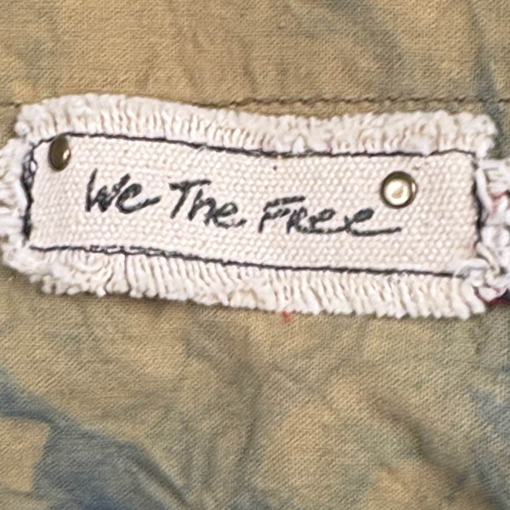 Free People Bag - Olive and Cream Fabric